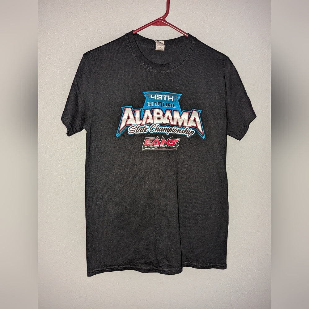 Gildan black crewneck t-shirt Alabama state championship Alabama speedway size s